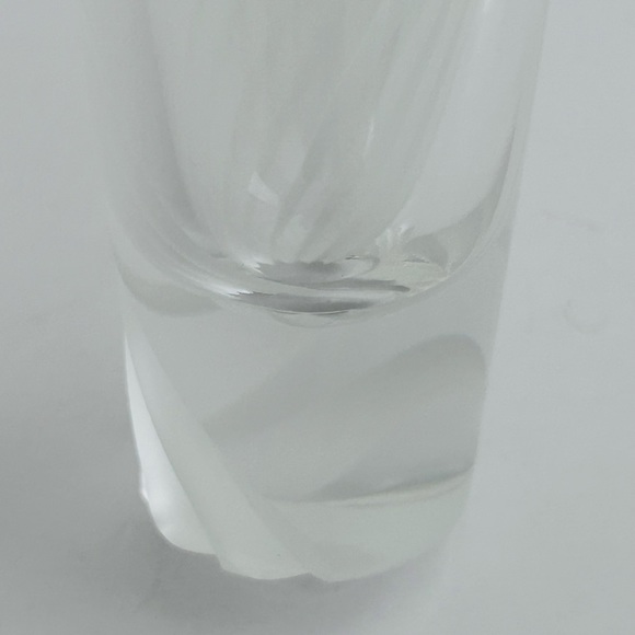 Vintage Lenox Bud Vase ~Windswept Heavy Cut Lead Crystal 7 inch Signed - Picture 5 of 13
